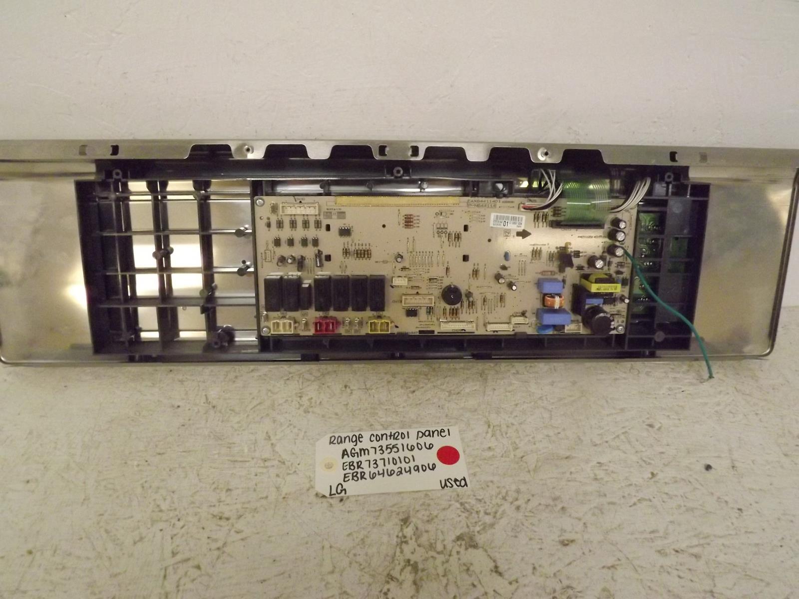 LG Range AGM73551606 EBR73710101 EBR64624906 Control Panel Used LG Range AGM73551606 EBR73710101 EBR64624906 Control Panel Used